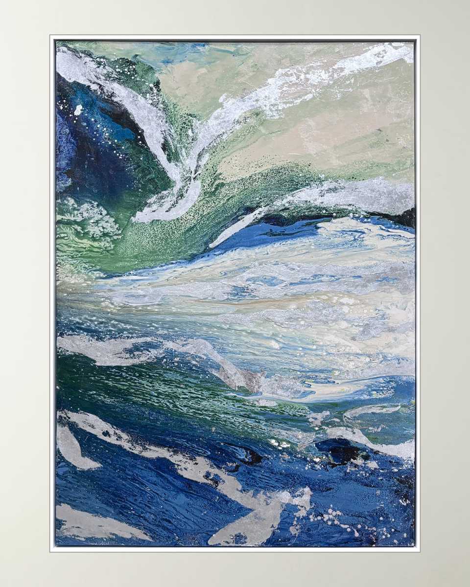 "Color Spritz" Framed Giclee by Lyn Hurst